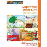Supreme Icon Set - Vector Icons