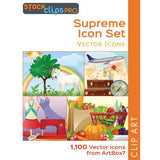 Supreme Icon Set - Vector Icons (Download)