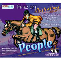 Hi-Rez Art Illustrations: People Clip Art
