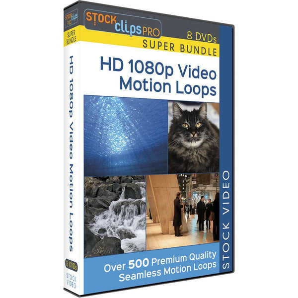 HD 1080p Video Motion Loops - 8 DVD Super Bundle