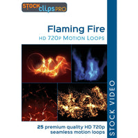 Flaming Fire HD 720p Motion Loops (Download)