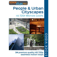 People & Urban Cityscapes HD 720p Motion Loops