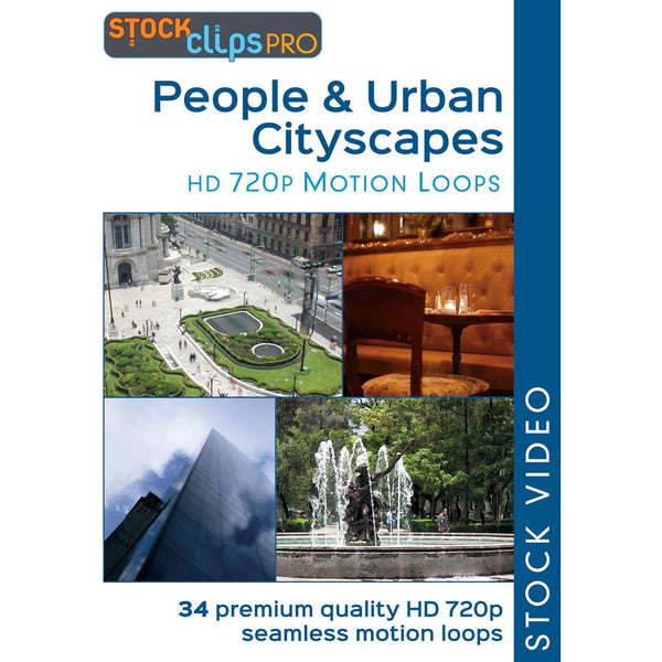 People & Urban Cityscapes HD 720p Motion Loops