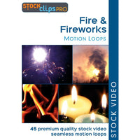 Fire & Fireworks GIF Motion Loops (Download)
