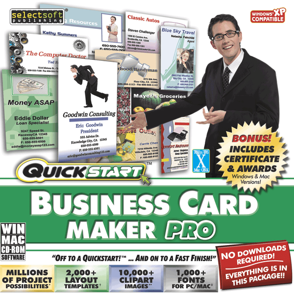 Quickstart Business Card Maker Pro (Download)