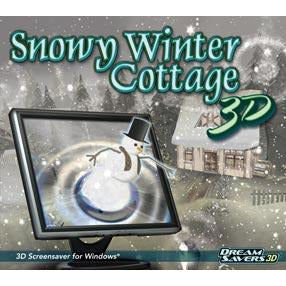 Snowy Winter Cottage 3D