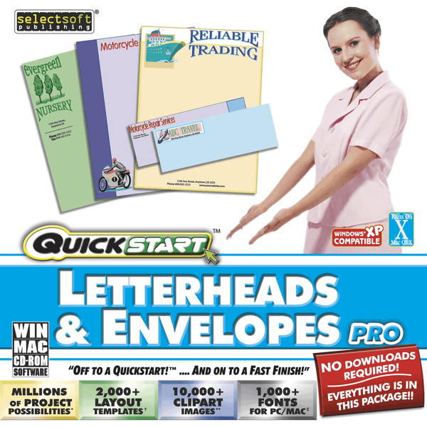 Quickstart Letterheads & Envelopes Pro (Download)