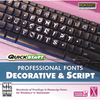 Quickstart Professional Fonts Decorative & Script (Download)