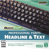 Quickstart Professional Fonts Headline & Text (Download)