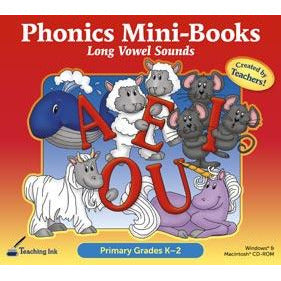 Phonics Mini Books - Long Vowel Sounds (Gr. K-2)